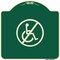 Signmission Designer Series No Handicap, Green & Tan Heavy-Gauge Aluminum Sign, 18" x 18", G-1818-23846 A-DES-G-1818-23846 - alternate 1